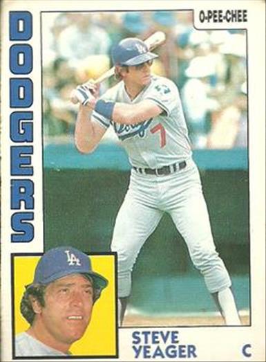 1984 O-Pee-Chee Baseball Cards 252     Steve Yeager